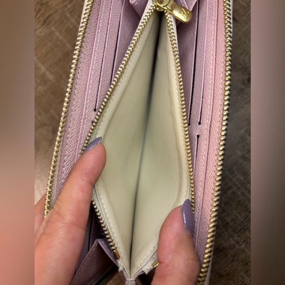 Louis Vuitton Clemence Damier Azur Wallet (Rose Ballerine Pink Interior) - Picture 8 of 8